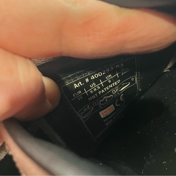 MBT taupe suede walking sneakers Swiss engineered size 8-8.5 - Picture 9 of 9